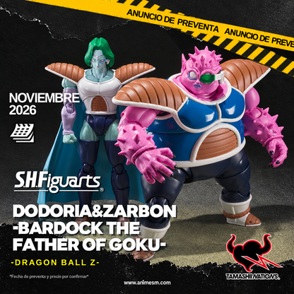 S.H.Figuarts Dodoria & Zarbon Bardock preventa noviembre 2026