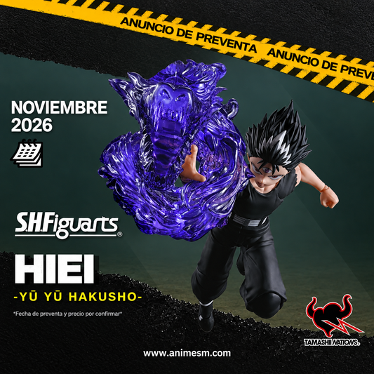Anuncio de preventa S.H.Figuarts Hiei - Yu Yu Hakusho