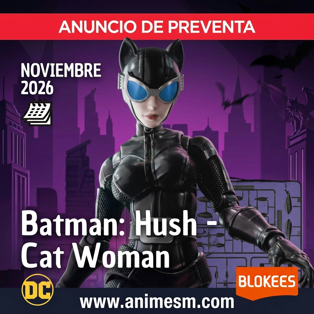 Preventa DC Champion Class 05 Batman Hush Cat Woman de Blokees, noviembre de 2026