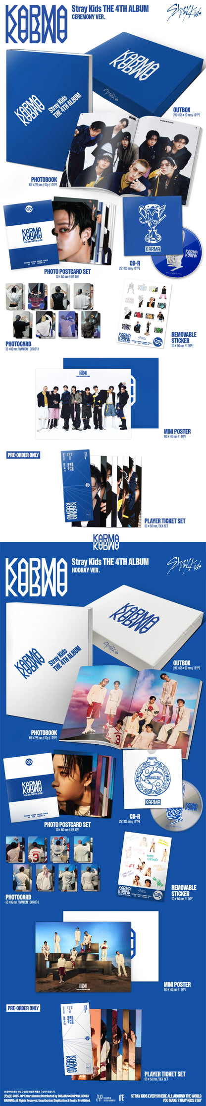 STRAY KIDS - KARMA 4TH ALBUM STANDARD RANDOM