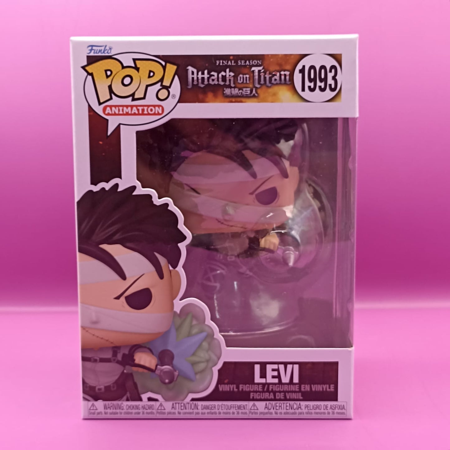 Funko pop Attack on Titan Levi 1993