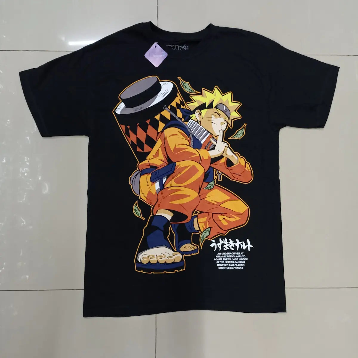 playera arcade naruto pergamino