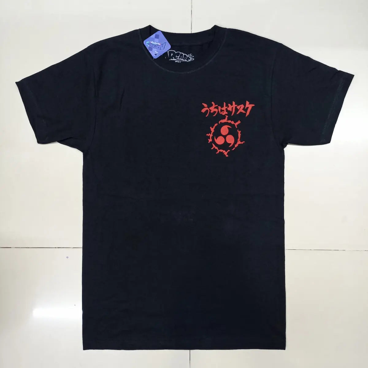Playera arcade naruto sasuke marca de maldicion