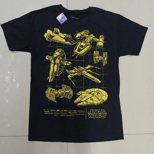 Playera arcade star wars naves