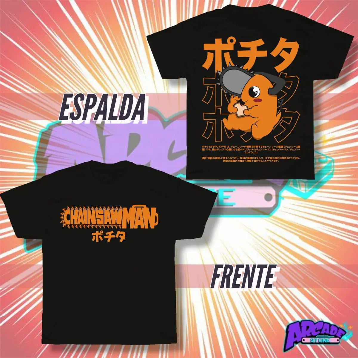 Playera chainsawman pochita