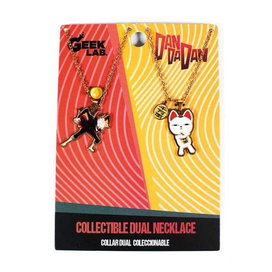 Set De Collares-Acero Inoxidable-Edicion Limitada-Turbo Abuela y Okarun-Dan Da Dan
