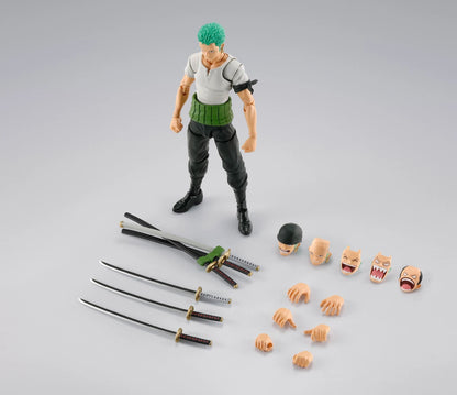 Figura One Piece Roronoa Zoro Romance Dawn S.H. Figuarts | Envío a todo México - Anime SM