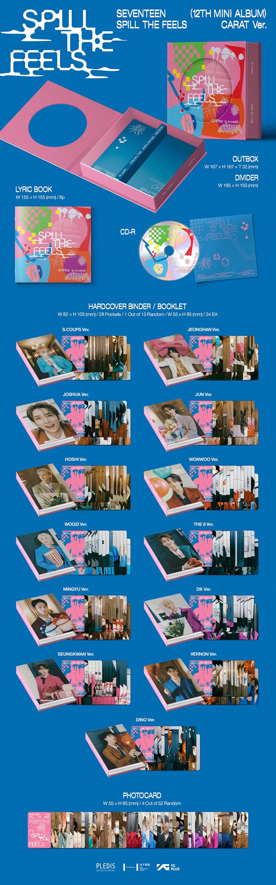 SEVENTEEN – 12th Mini Album [SPILL THE FEELS] (CARAT Ver.)