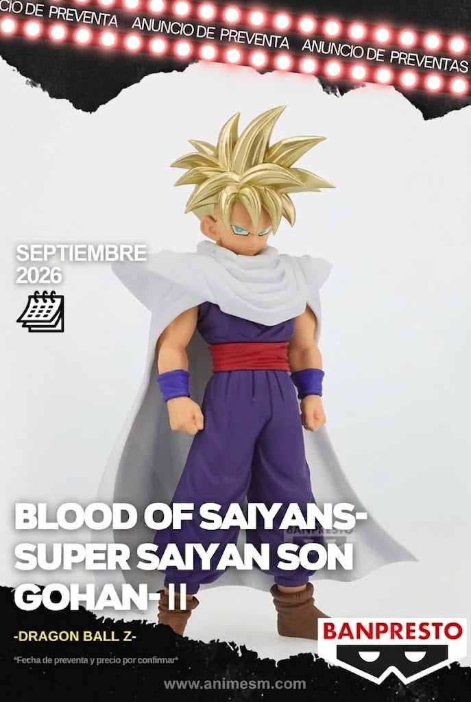 ( APARTADO PREVENTA) DRAGON BALL Z BLOOD OF SAIYANS -SUPER SAIYAN SON GOHAN- II