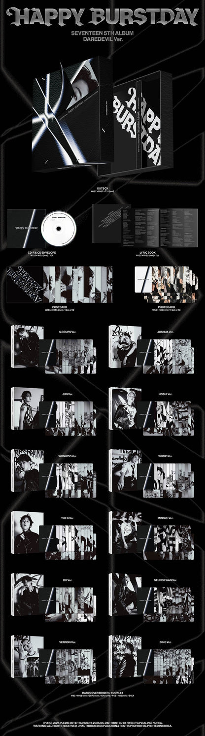 SEVENTEEN – 5th Album [HAPPY BURSTDAY] (DAREDEVIL Ver.)