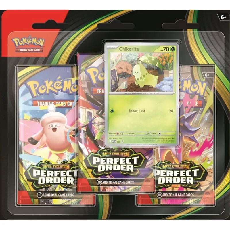 TCG Pokemon mega evolution perfect order three booster pack