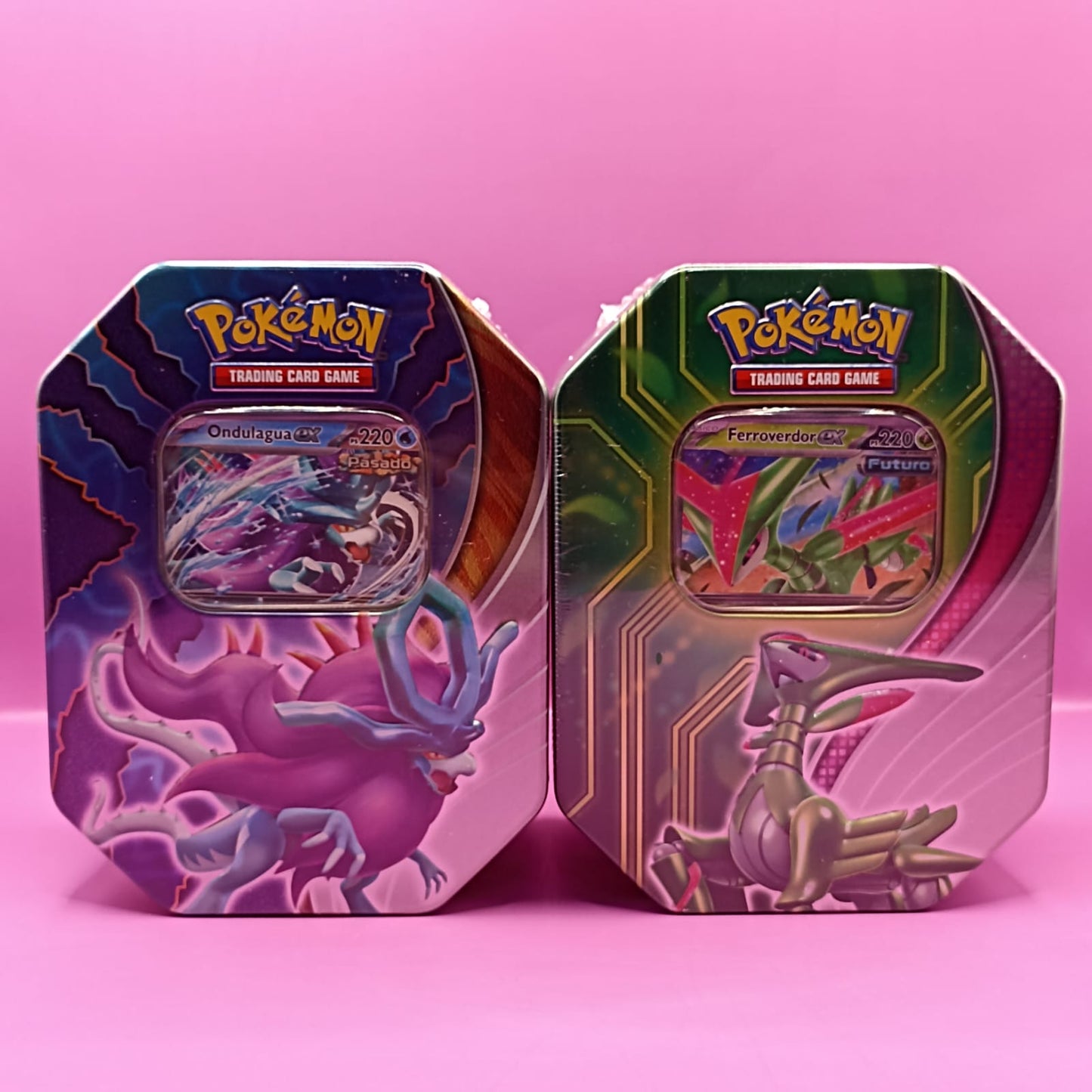 Tcg Pokemon paradox clash tin-iron leaves ex (español)
