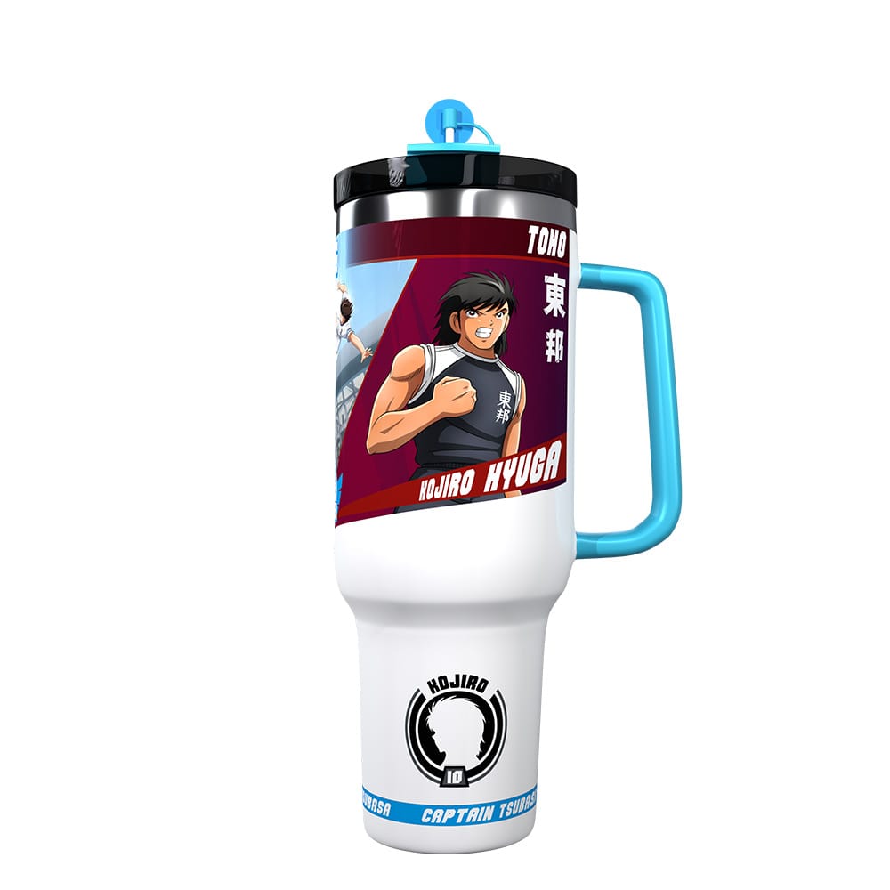 Termo Jumbo Acero inoxidable hermetico 1.1 L-Edicion Limitada-Tsubasa  vs Hiuga-Captain tsubasa