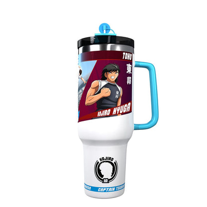 Termo Jumbo Acero inoxidable hermetico 1.1 L-Edicion Limitada-Tsubasa  vs Hiuga-Captain tsubasa