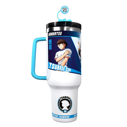 Termo Jumbo Acero inoxidable hermetico 1.1 L-Edicion Limitada-Tsubasa  vs Hiuga-Captain tsubasa