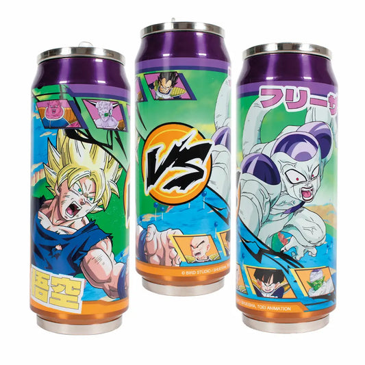 Termo Lata Acero Inoxidable 520 ML-Edicion Limitada- Goku Super Vs Freezer-Dragon Ball