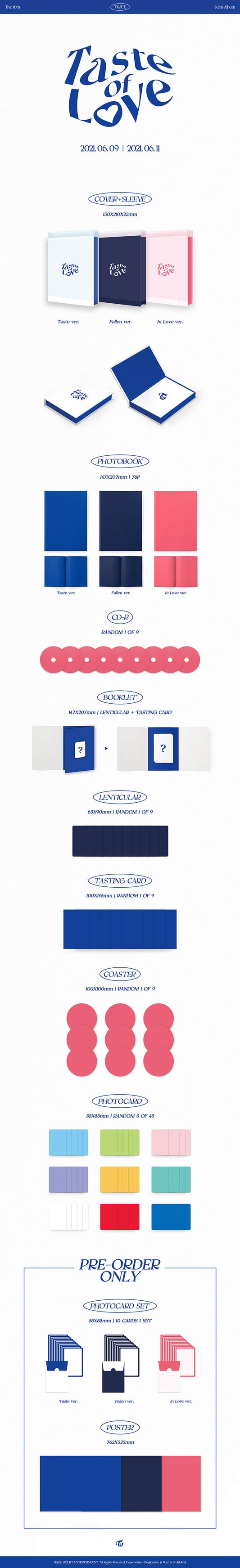 TWICE – 10th Mini album [Taste of Love]