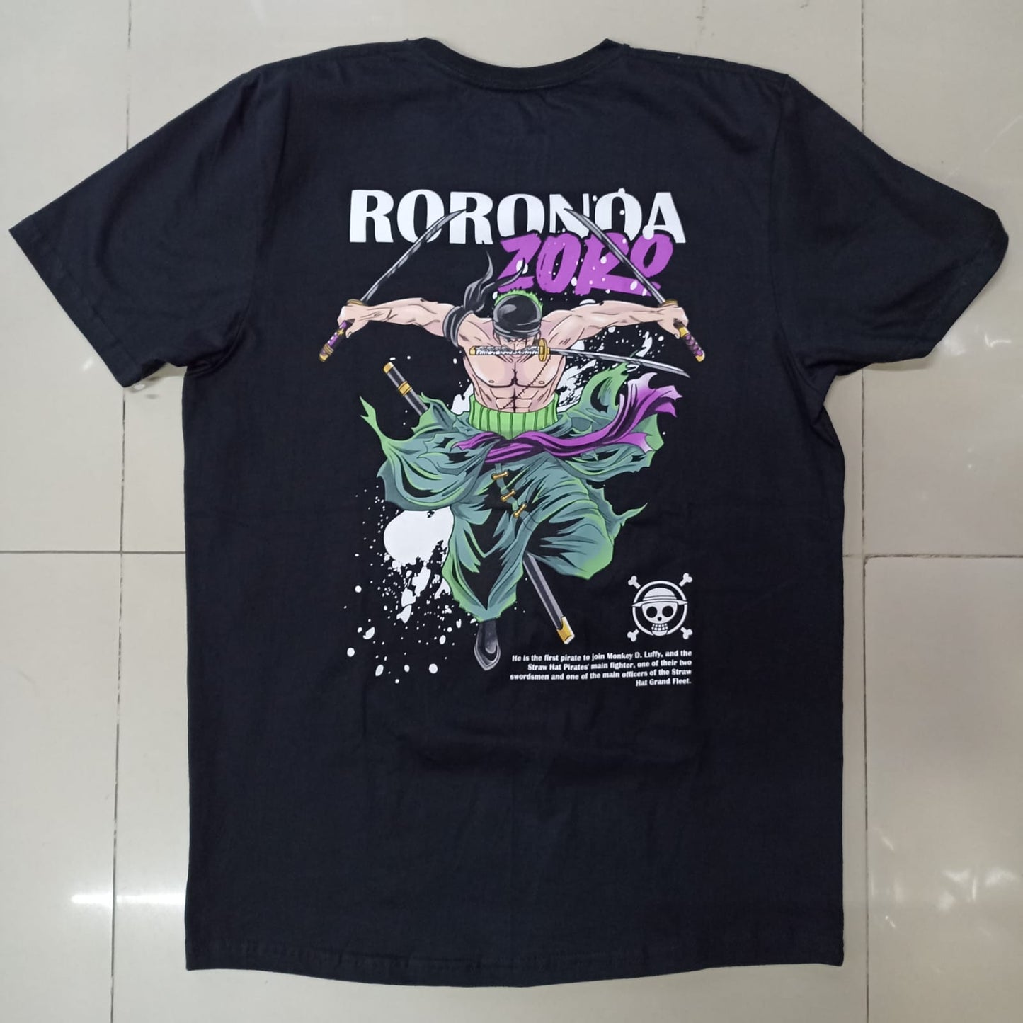 Playera Roronoa Zoro Morado One Piece